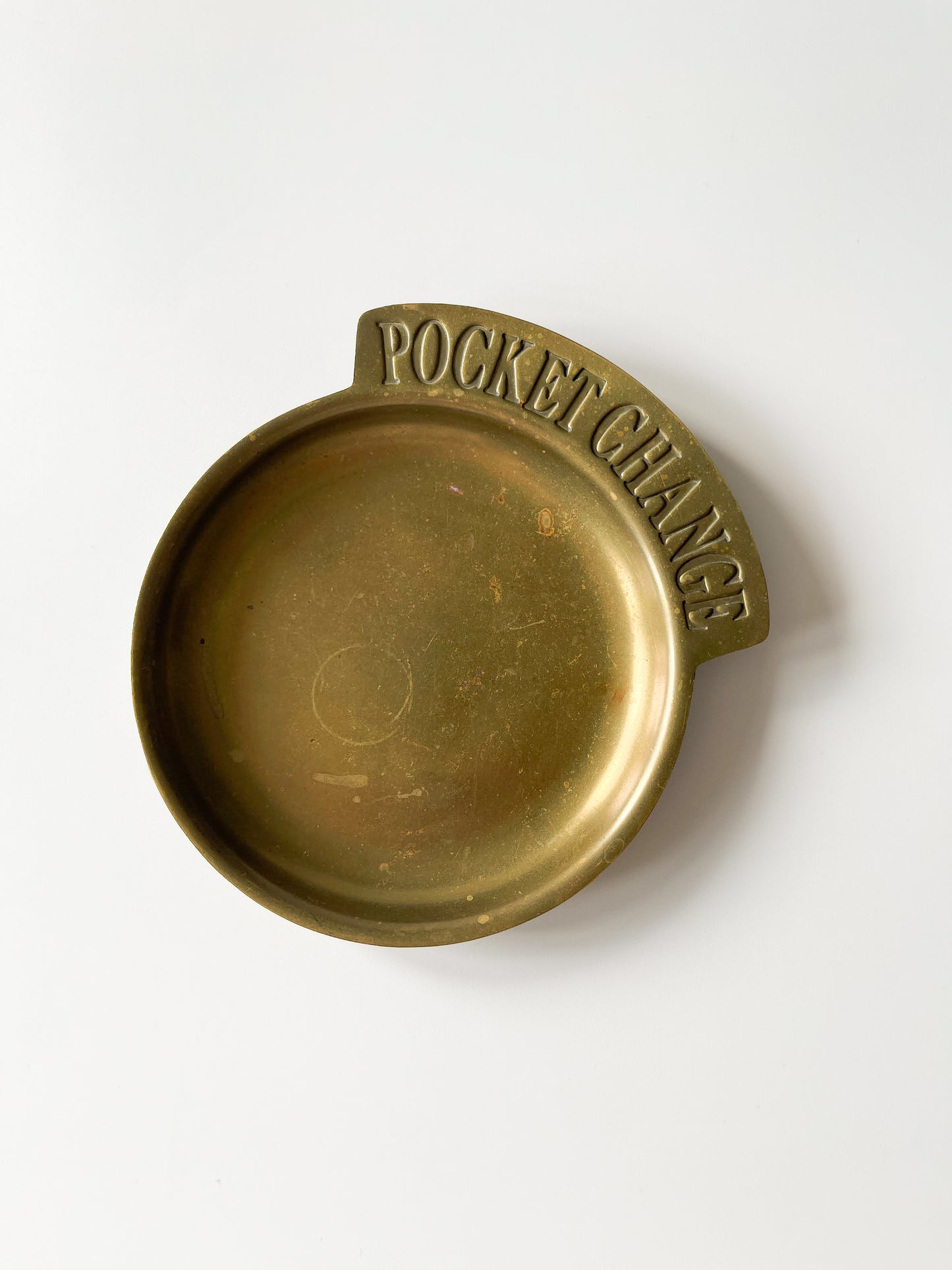 Vintage Brass Pocket Change Dish