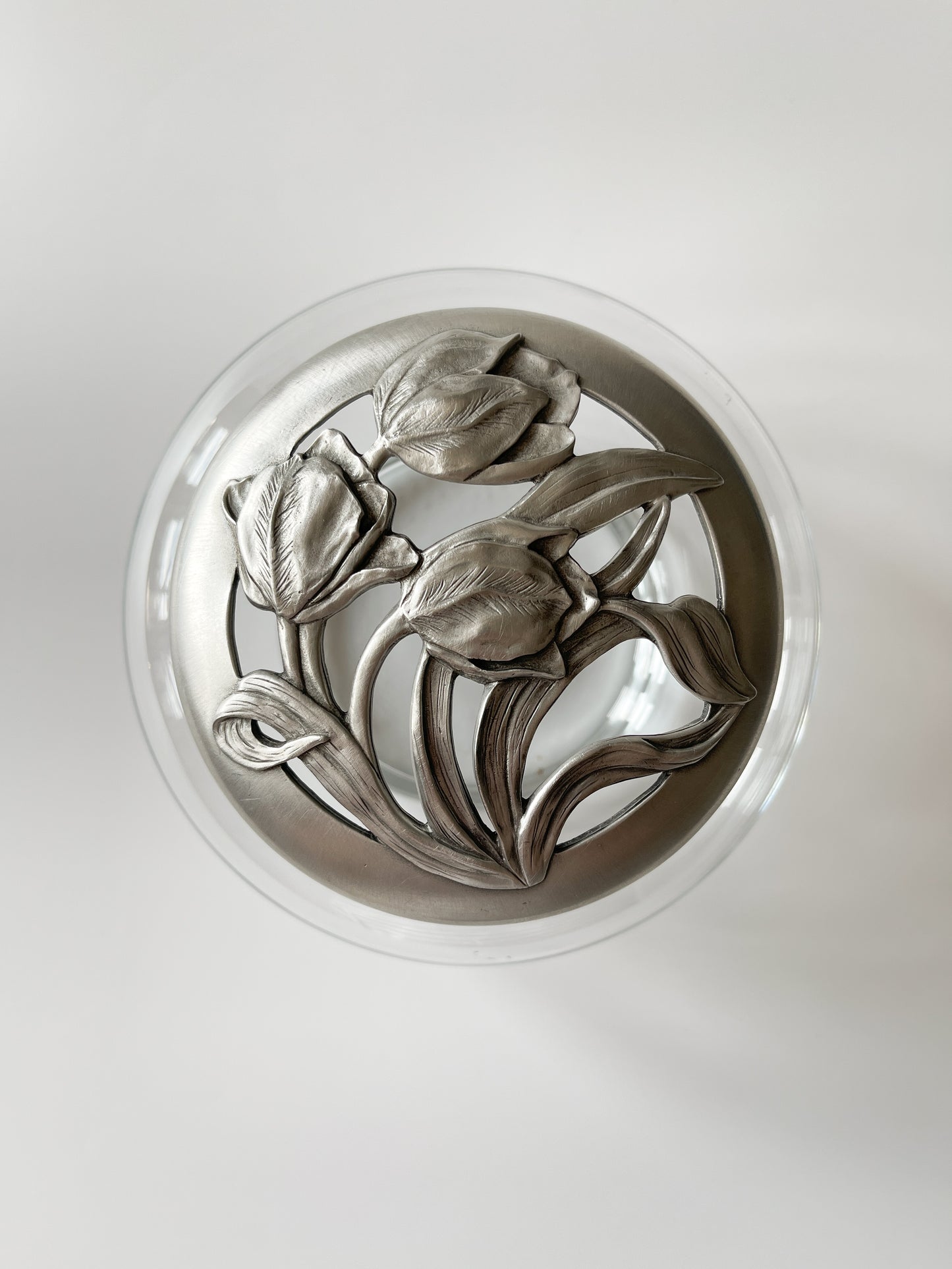 Vintage Seagull Pewter Potpourri Jar