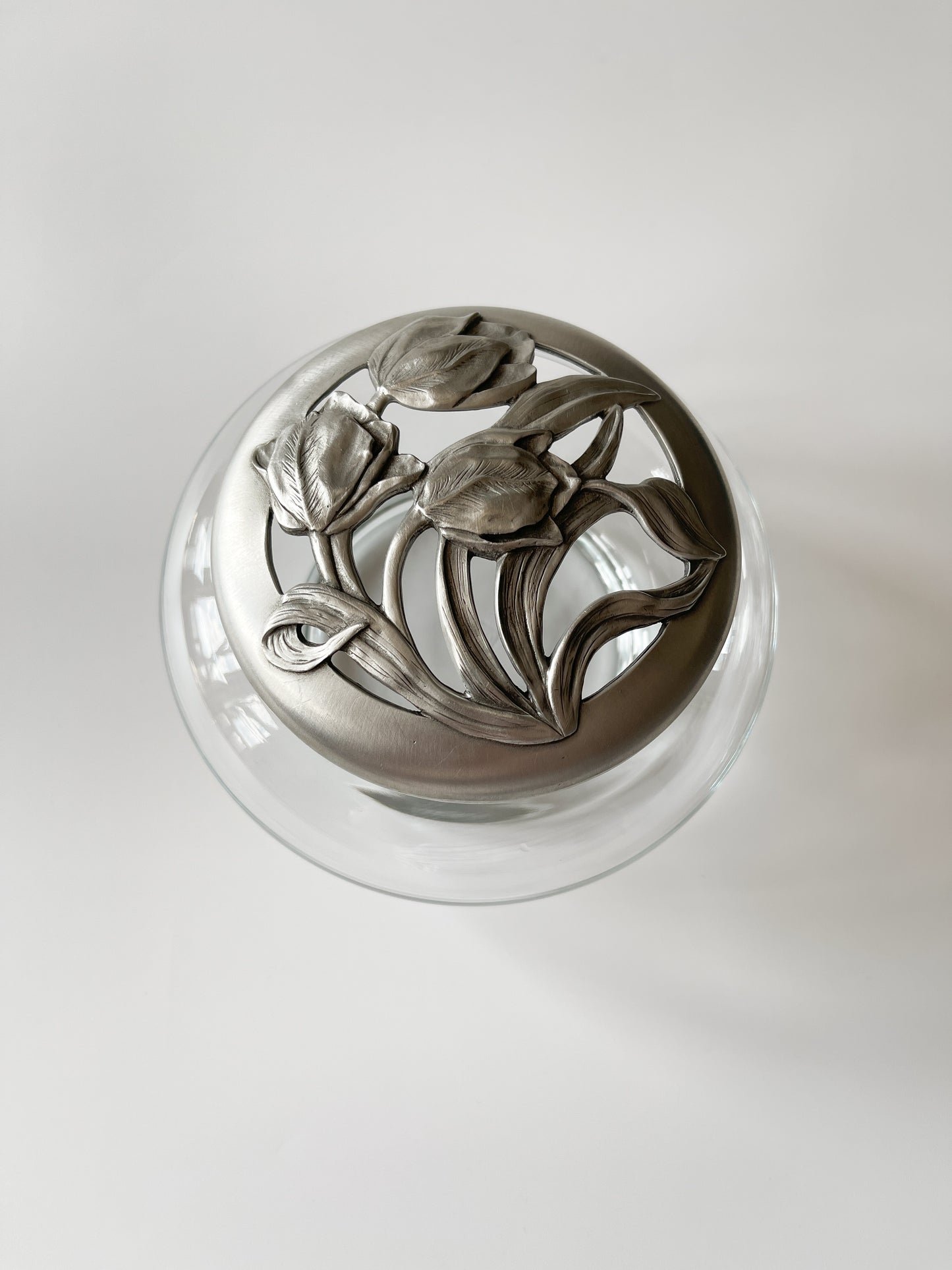 Vintage Seagull Pewter Potpourri Jar