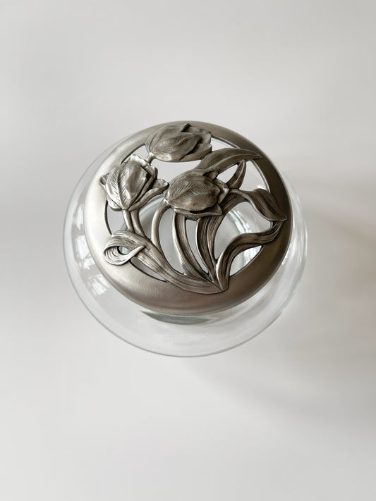 Vintage Seagull Pewter Potpourri Jar