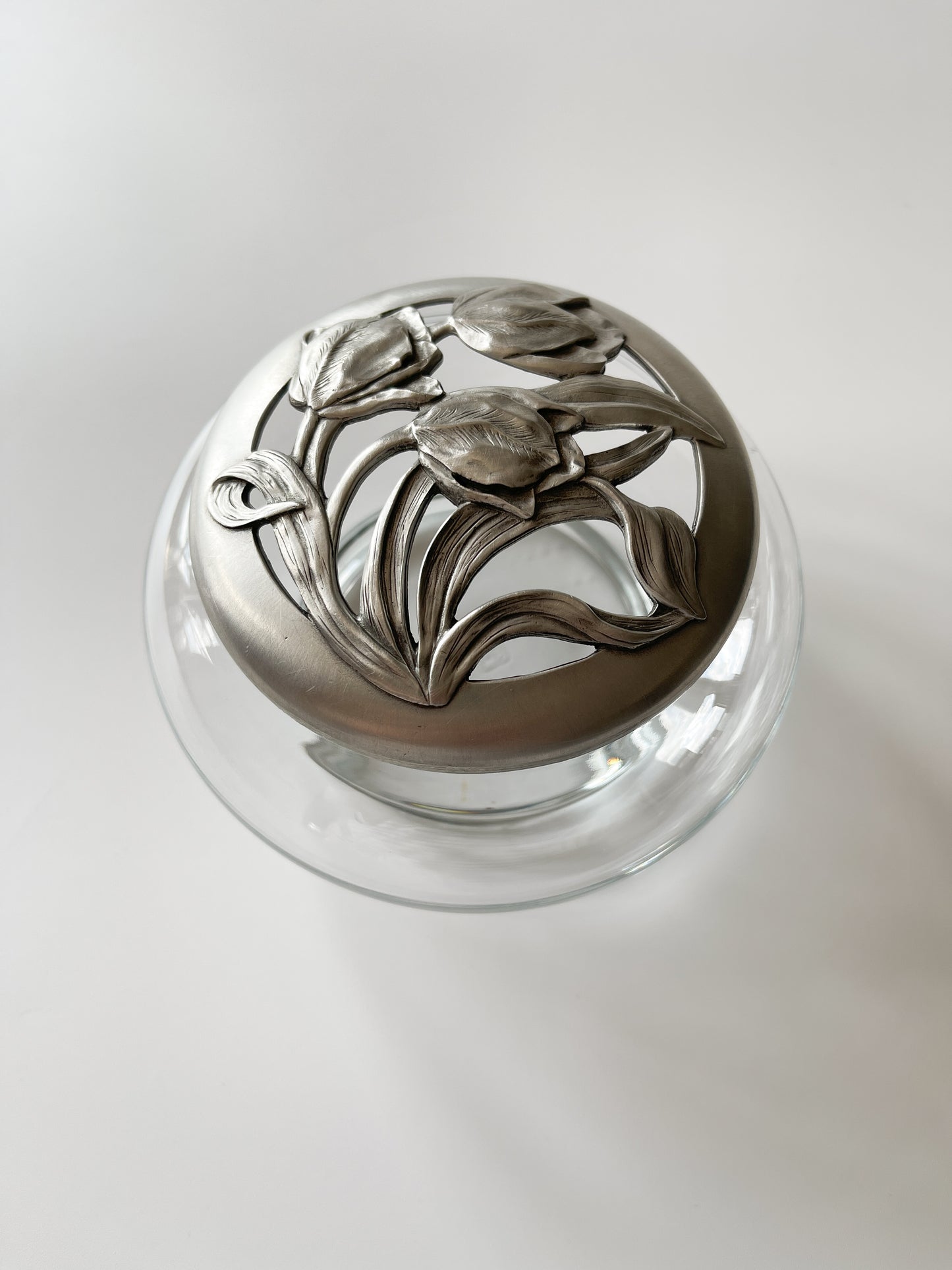 Vintage Seagull Pewter Potpourri Jar