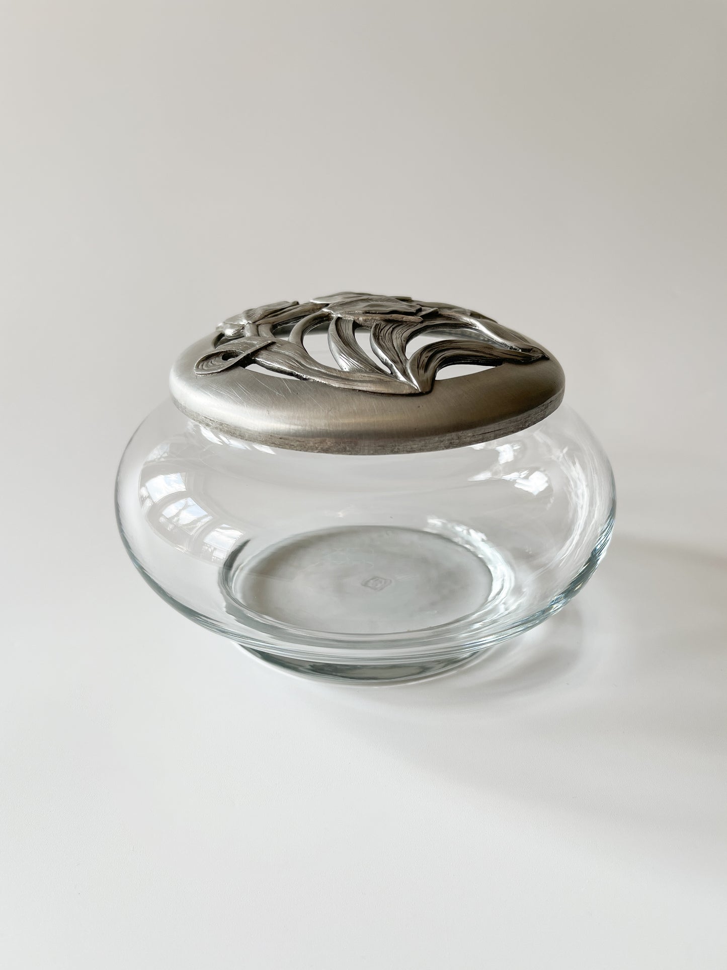 Vintage Seagull Pewter Potpourri Jar