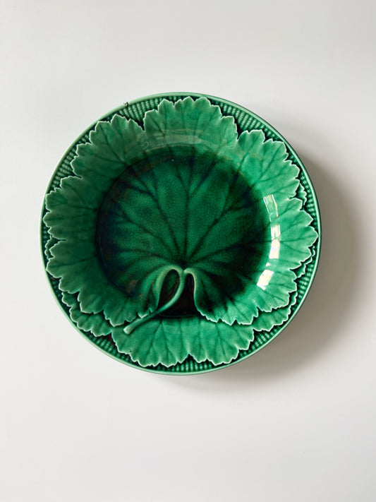 Antique Wedgwood Majolica Cabbage Leaf Plate