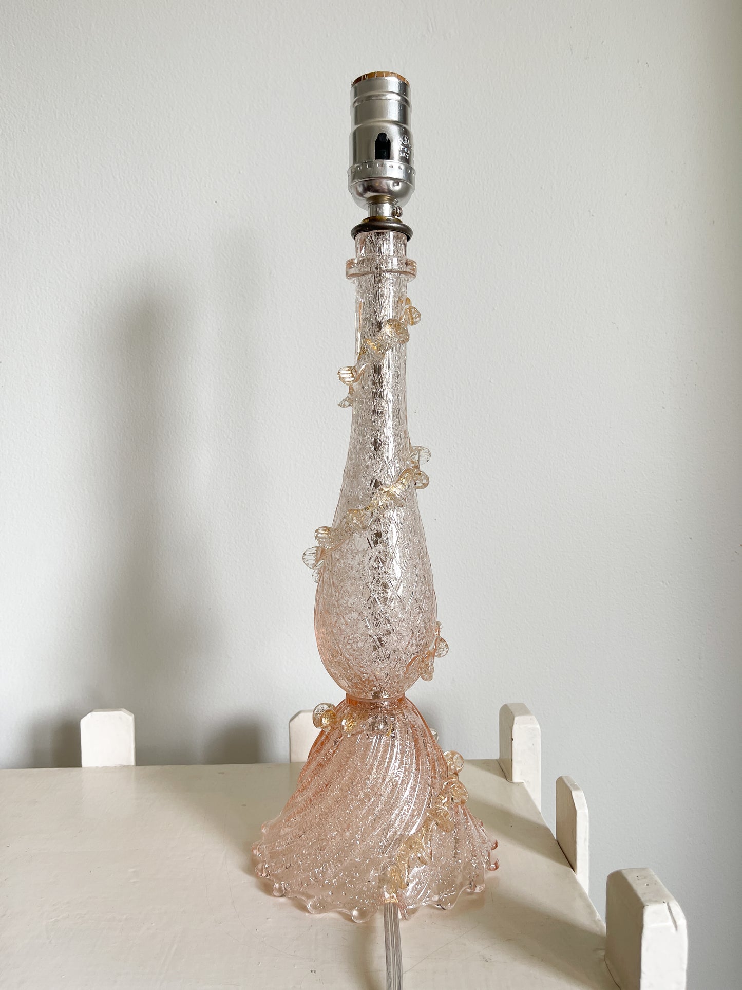 Vintage Barovier & Toso Hand Blown Murano Glass Lamp Base