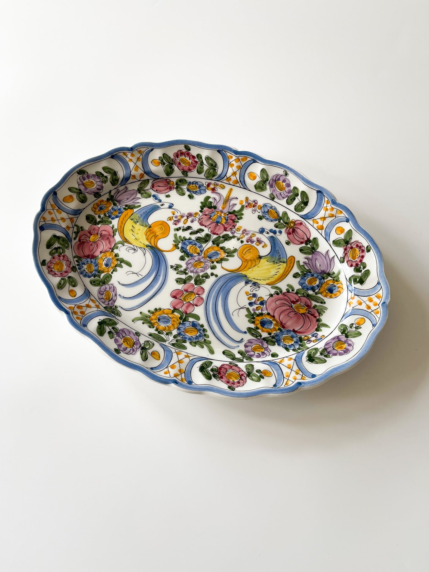 Vintage Skyros Greek Pottery Serving Platter