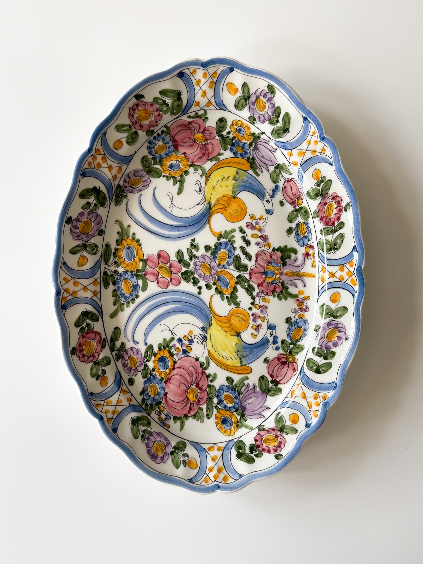 Vintage Skyros Greek Pottery Serving Platter