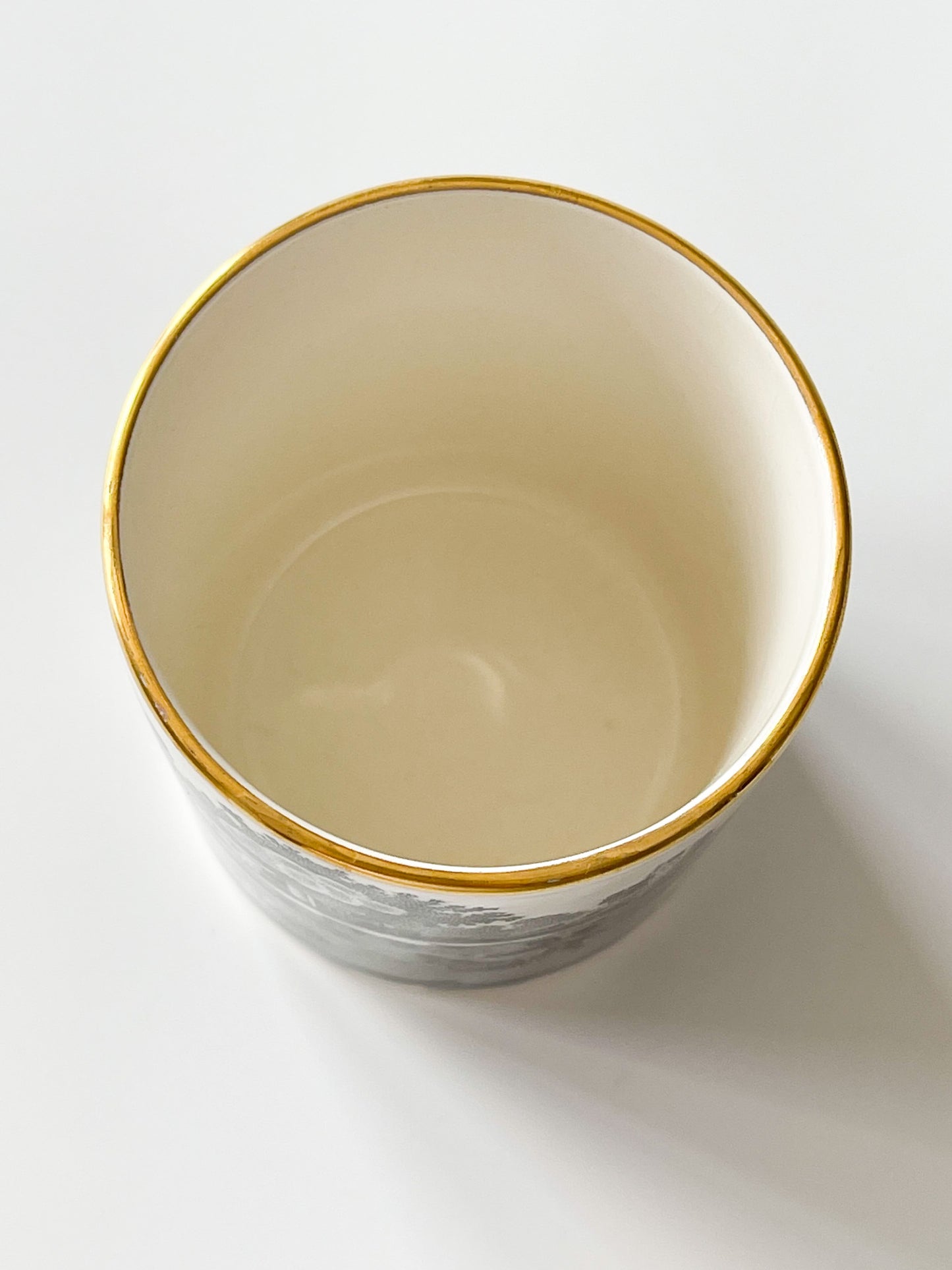 Copeland Spode's Black Italian Transferware Demitasse Cup