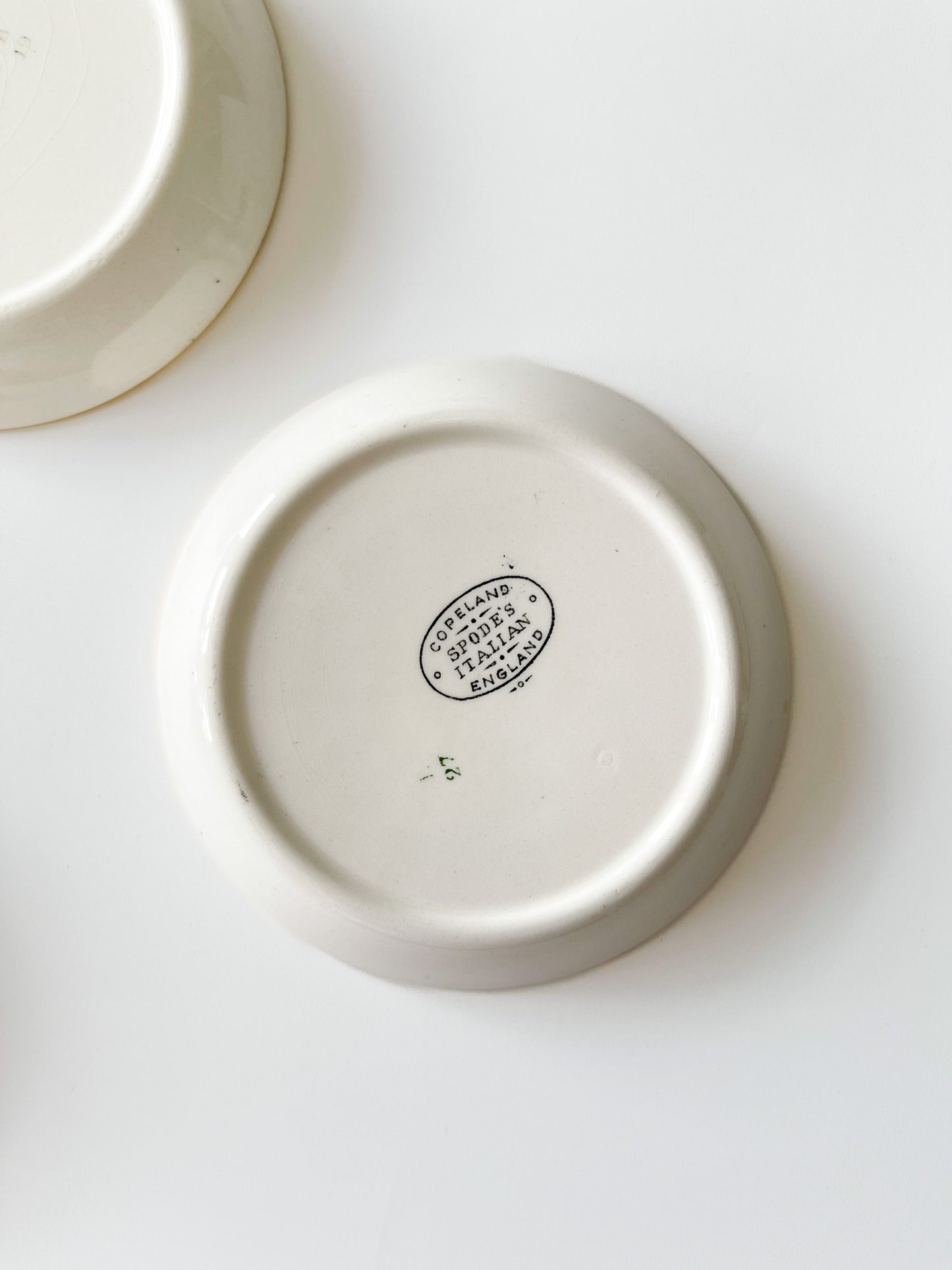 Copeland Spode's Black Italian Transferware Trinket Dishes