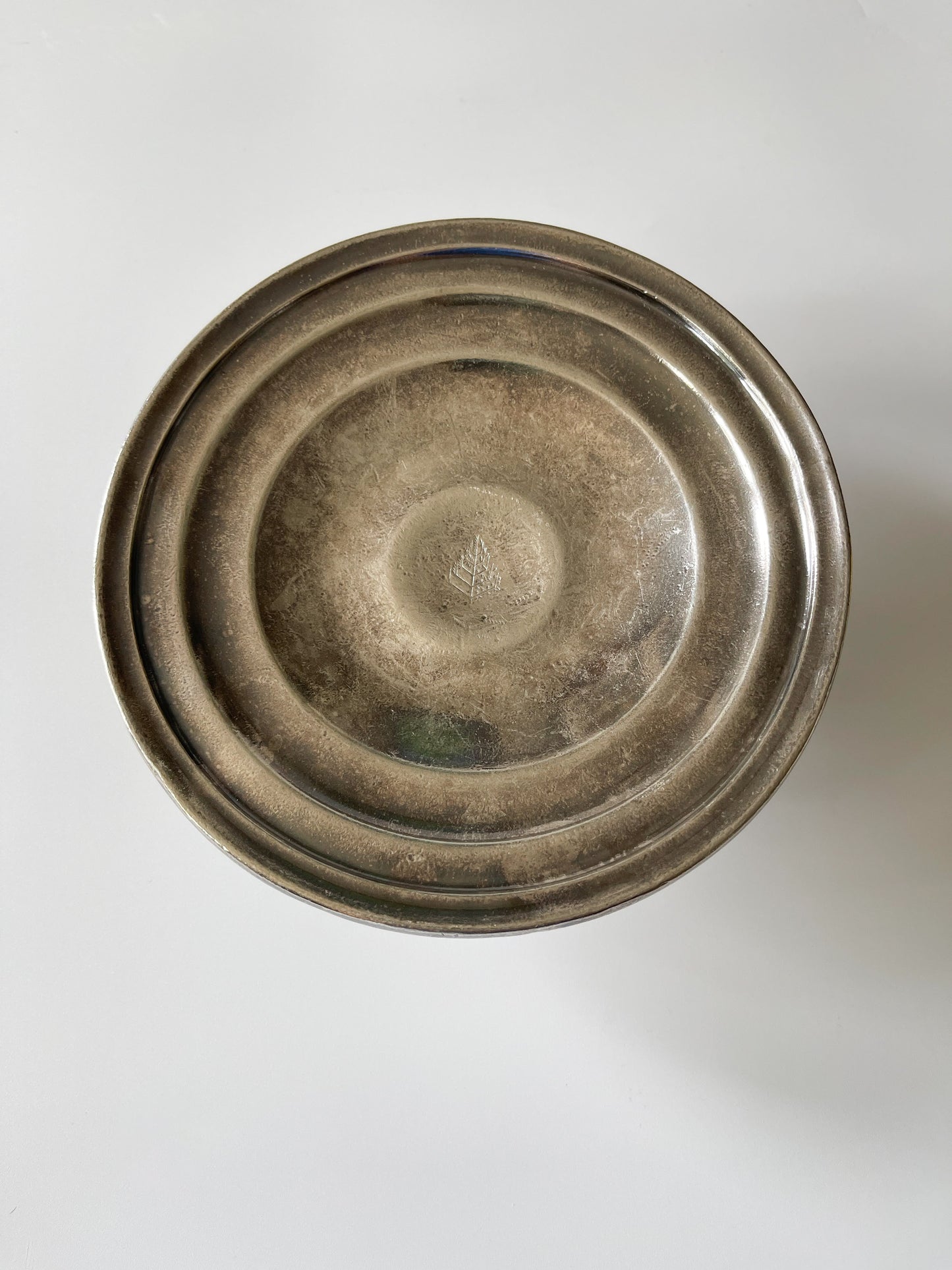Vintage Four Seasons Hotel Silver Plate Pedestal Dish