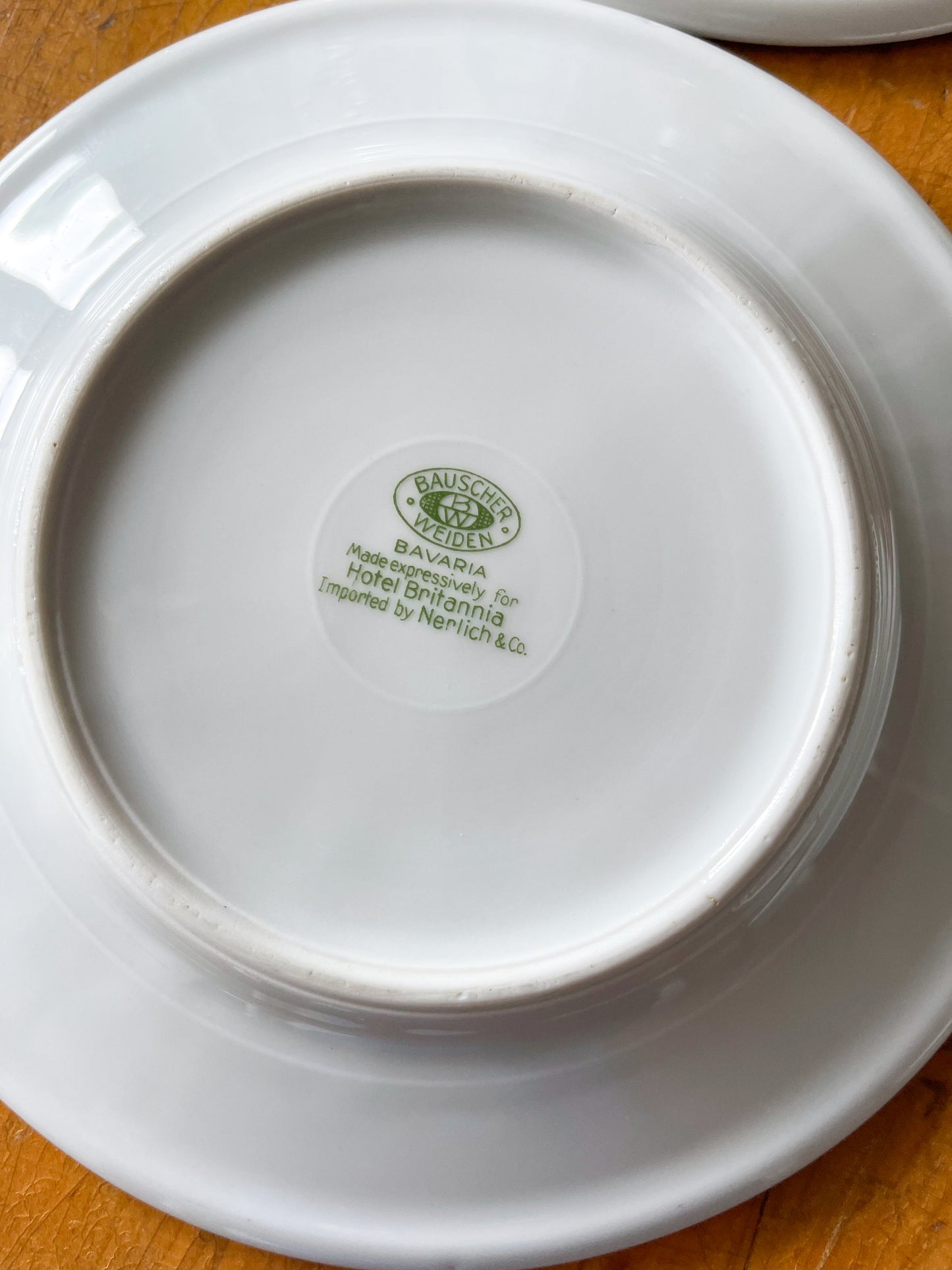 Vintage Small Porcelain Hotelware Plates from the Hotel Britannia, Muskoka, ON.