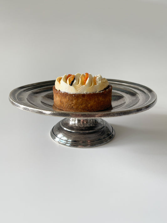 Vintage Four Seasons Hotel Silver Plate Pedestal Dish