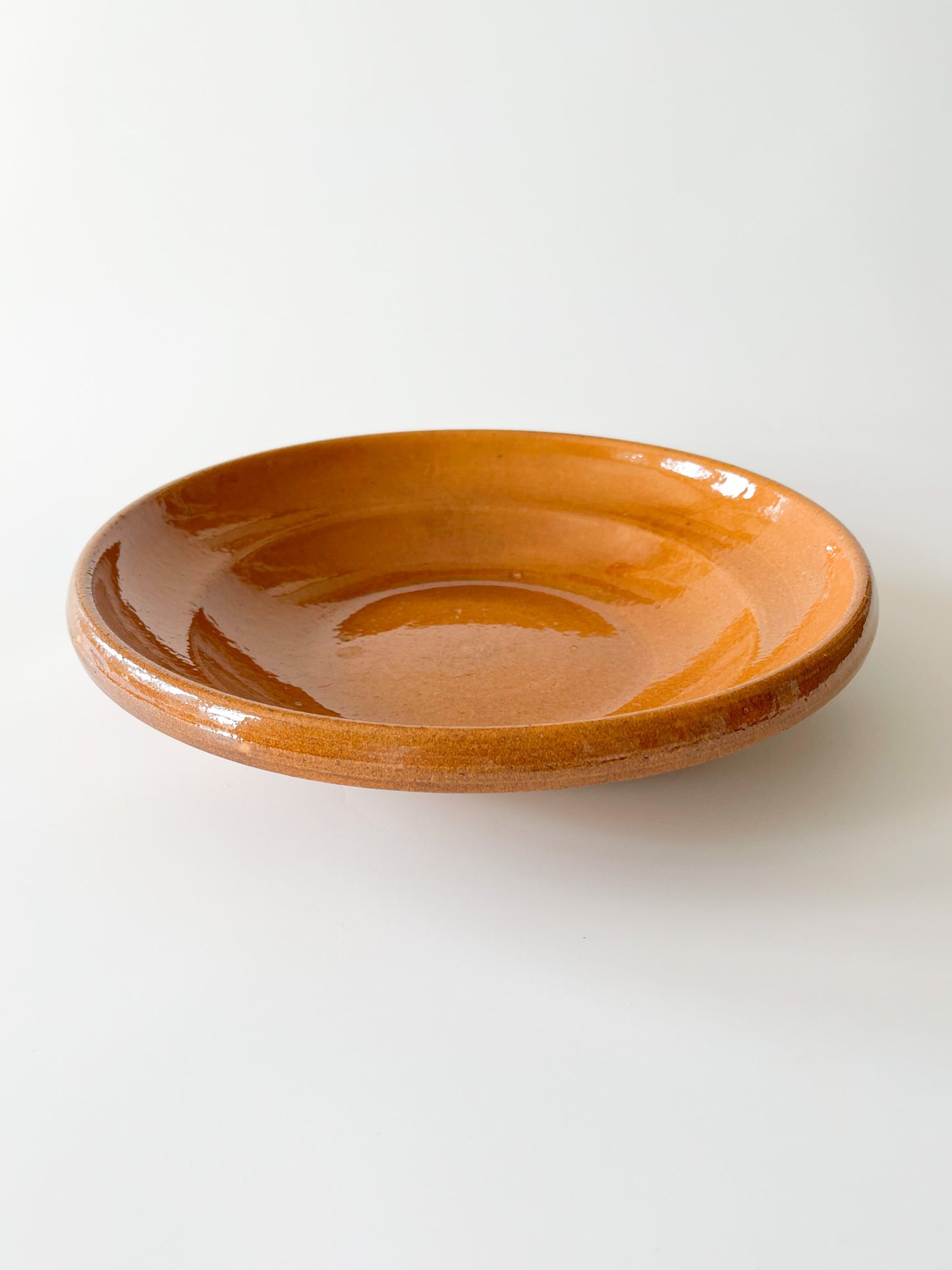 Antique Primitive Redware Utility Bowl
