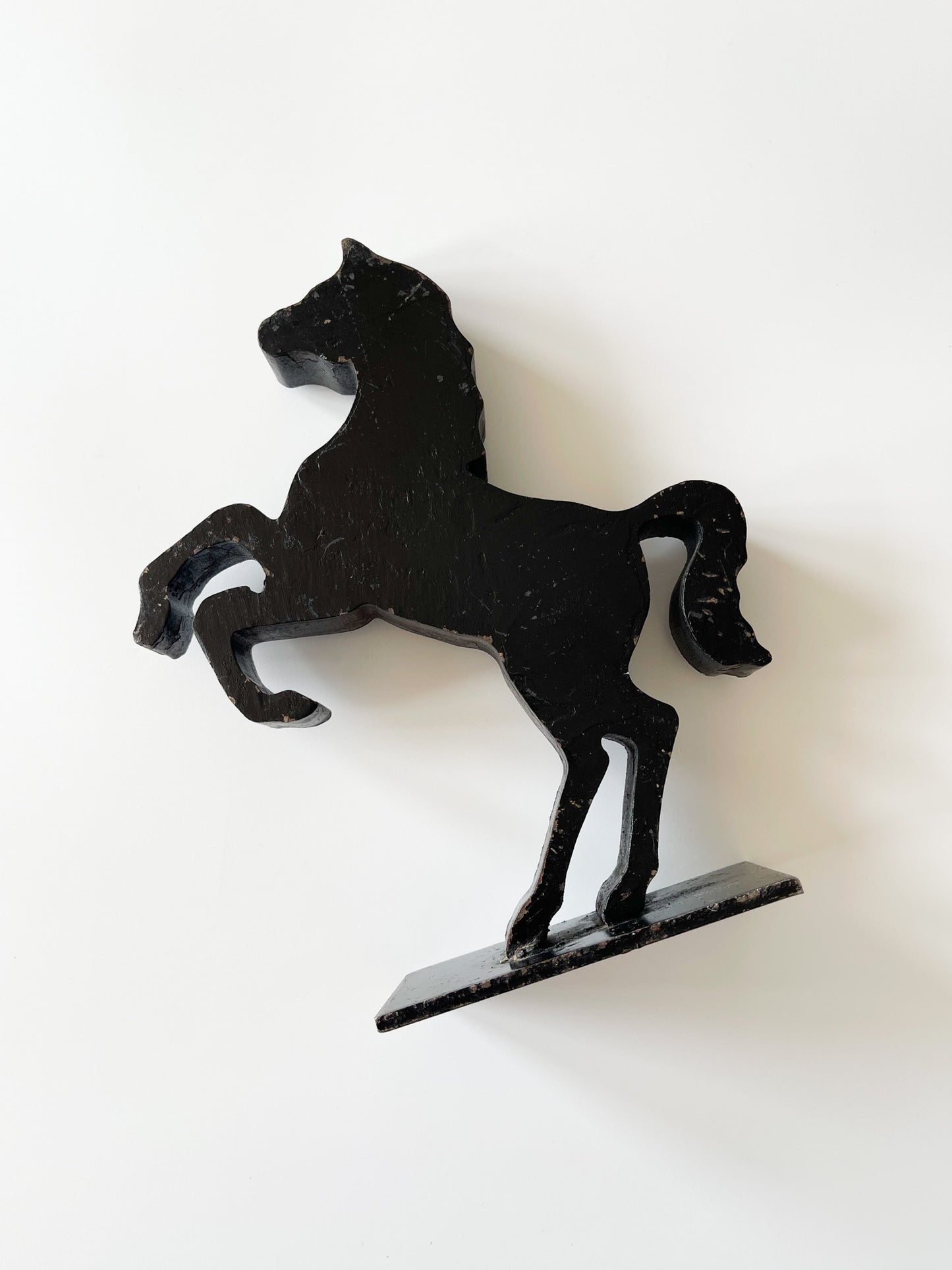 Vintage Sculptural Cast Iron Horse Figure