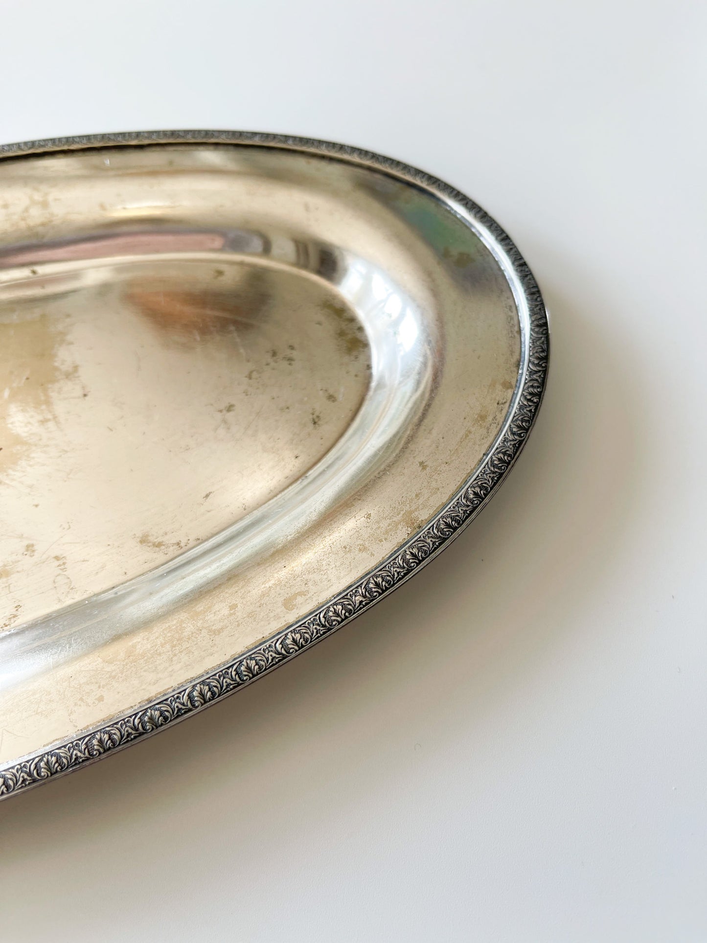 Vintage Wm. Rogers Silver Plate Sugar Creamer Tray Set