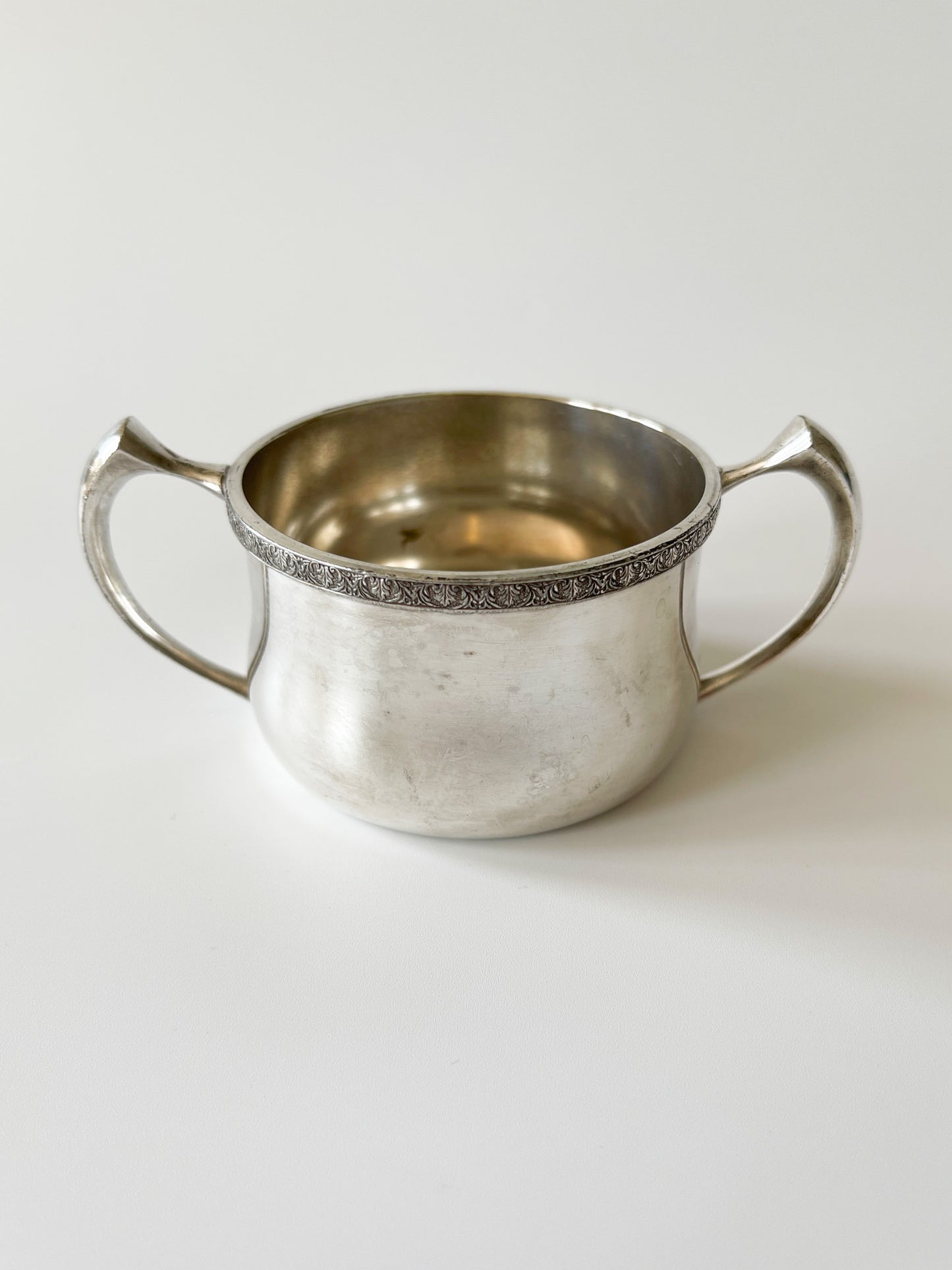 Vintage Wm. Rogers Silver Plate Sugar Creamer Tray Set