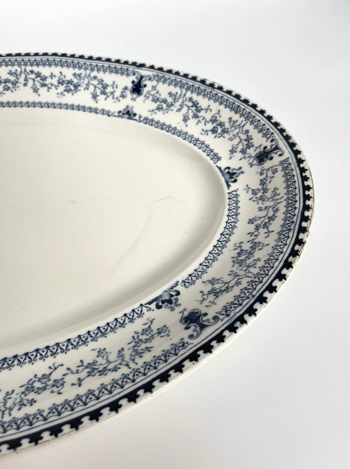 Antique John Maddock & Sons Transferware Ironstone Serving Platter