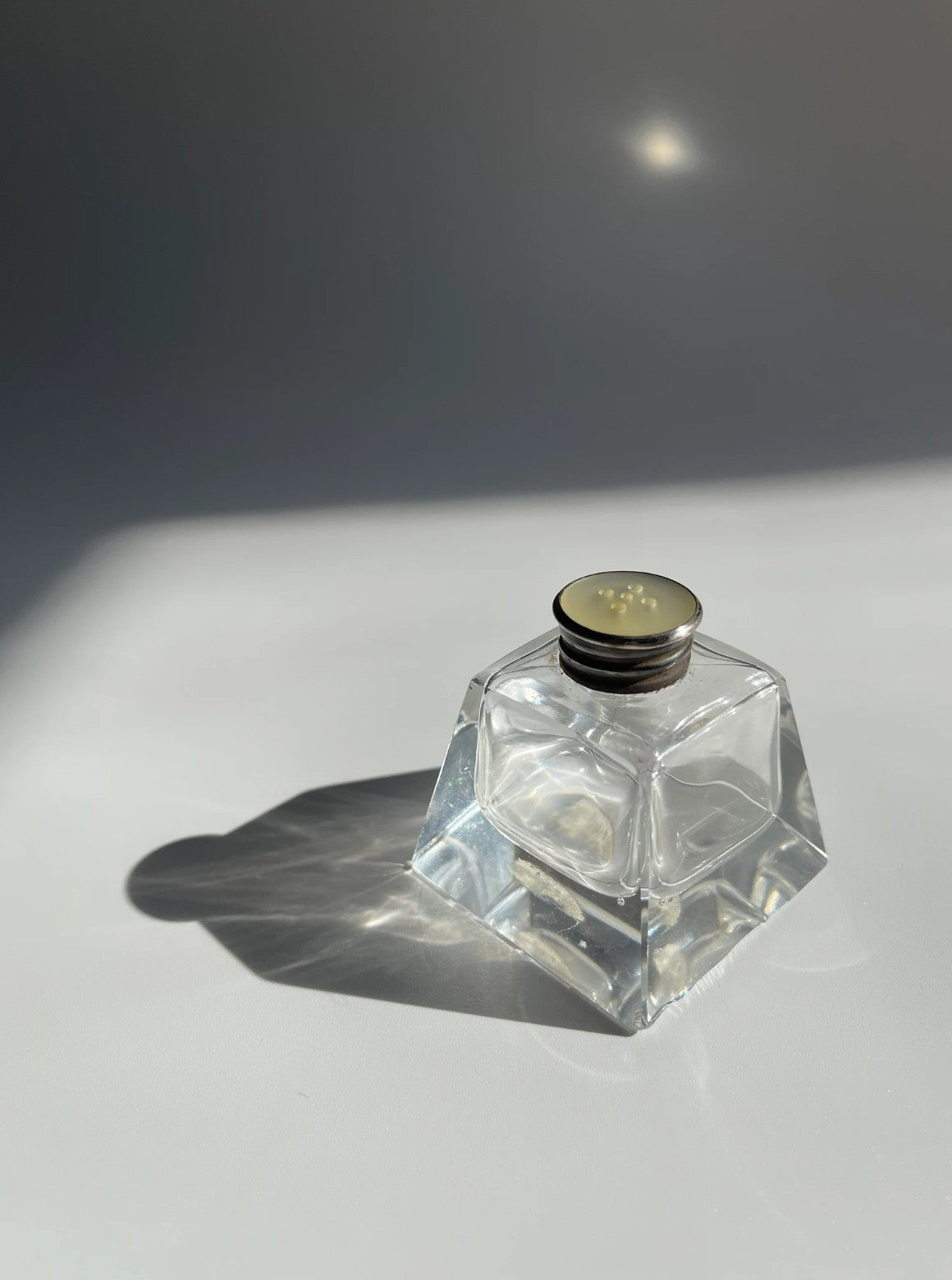 Vintage Crystal Salt and Pepper Shakers