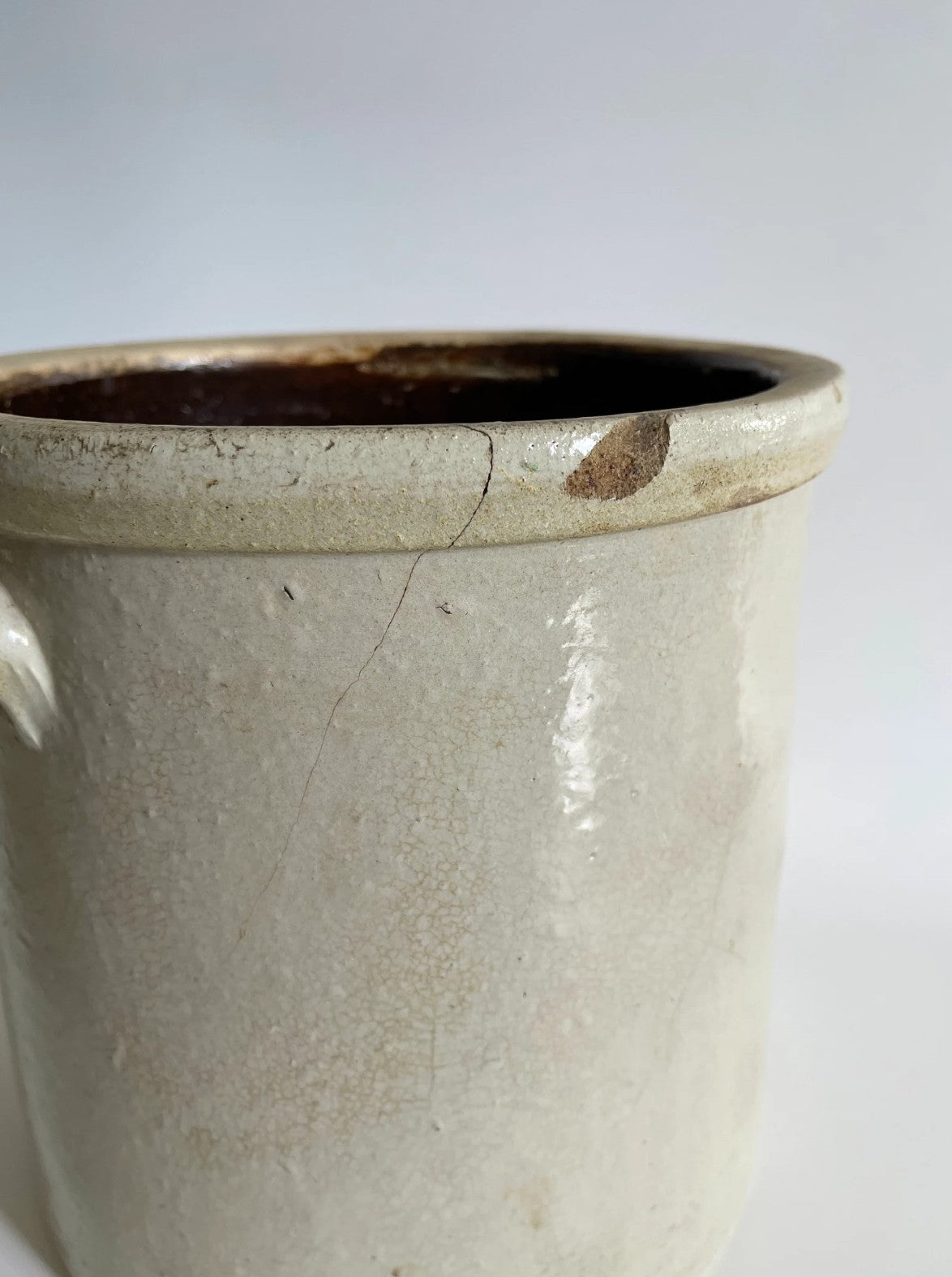 Antique 2 Gal Canadian Stoneware Crock