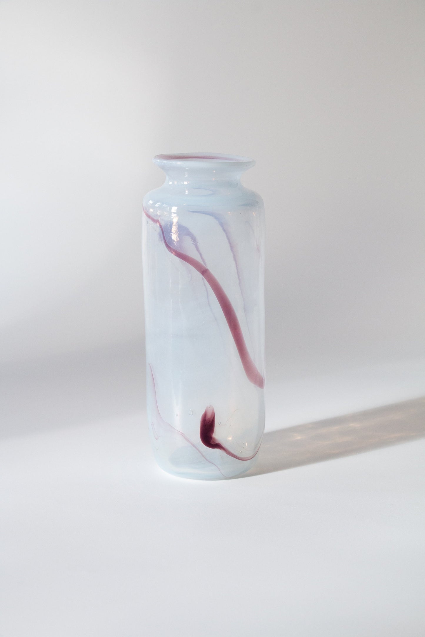 Vintage Iridescent Hand Blown Glass Vase