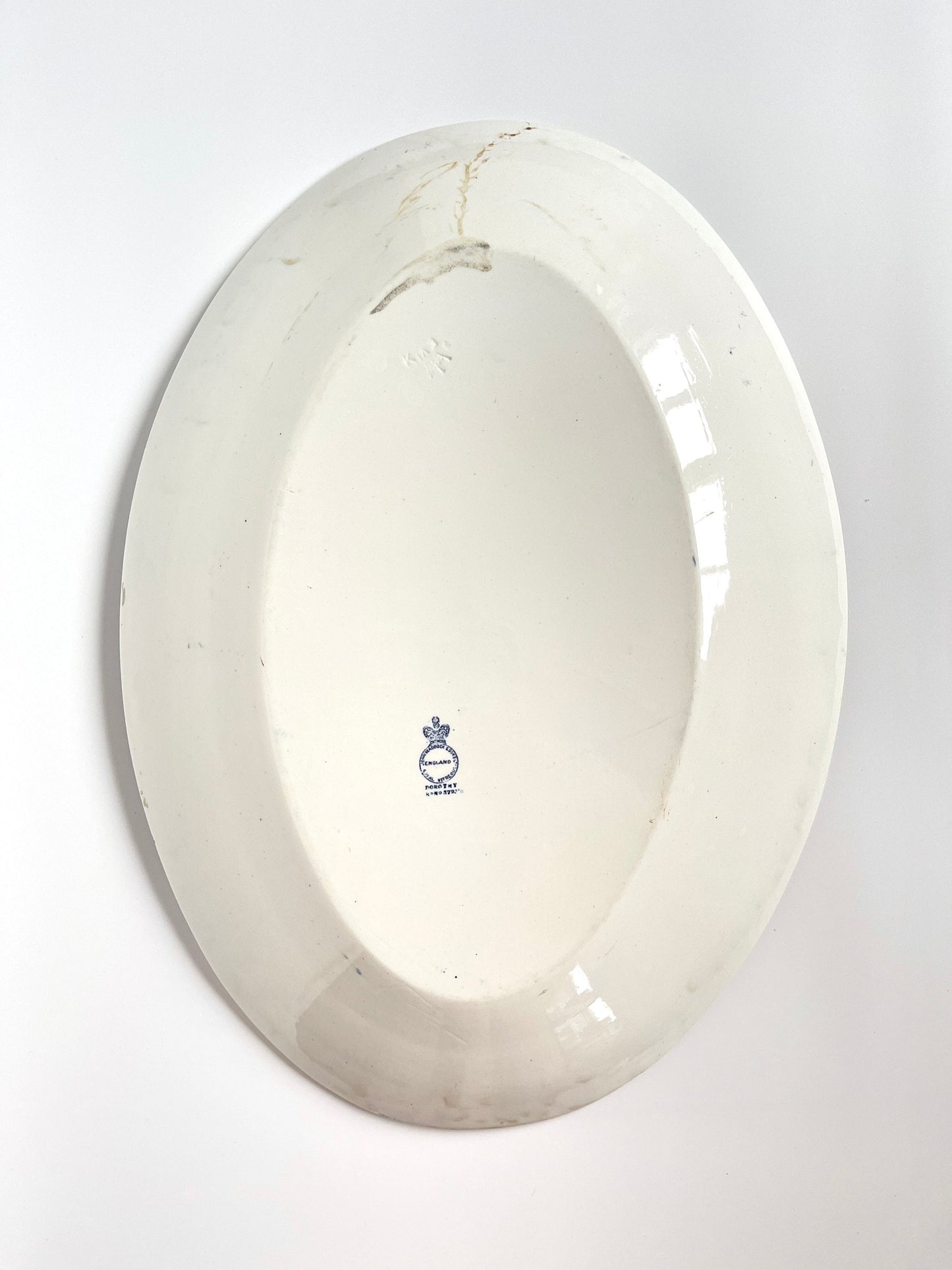Antique John Maddock & Sons Transferware Ironstone Serving Platter