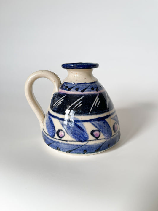 Handmade Hand Painted Studio Pottery Jug