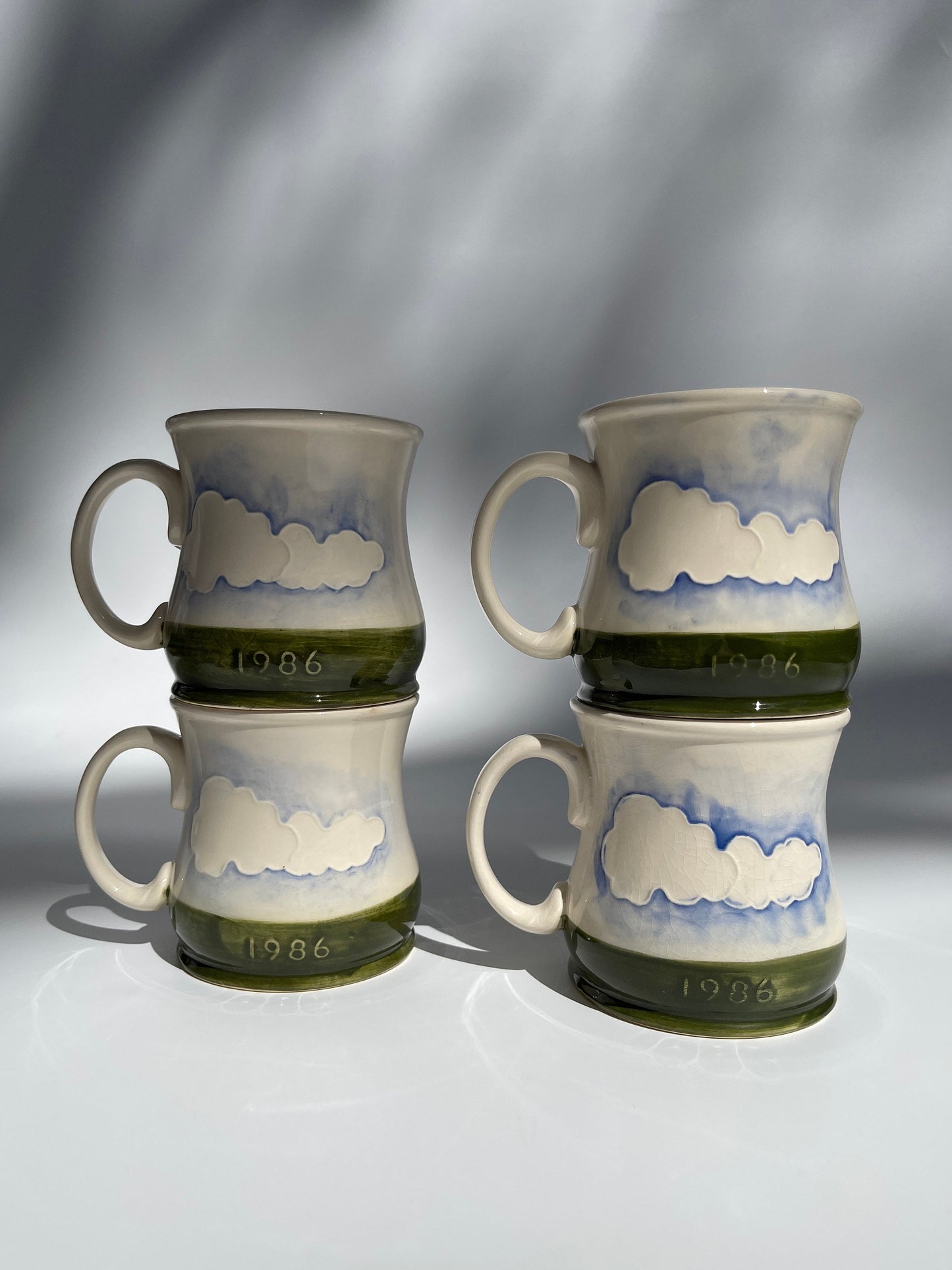 Moorcroft 1986 Bottle Kiln Mugs