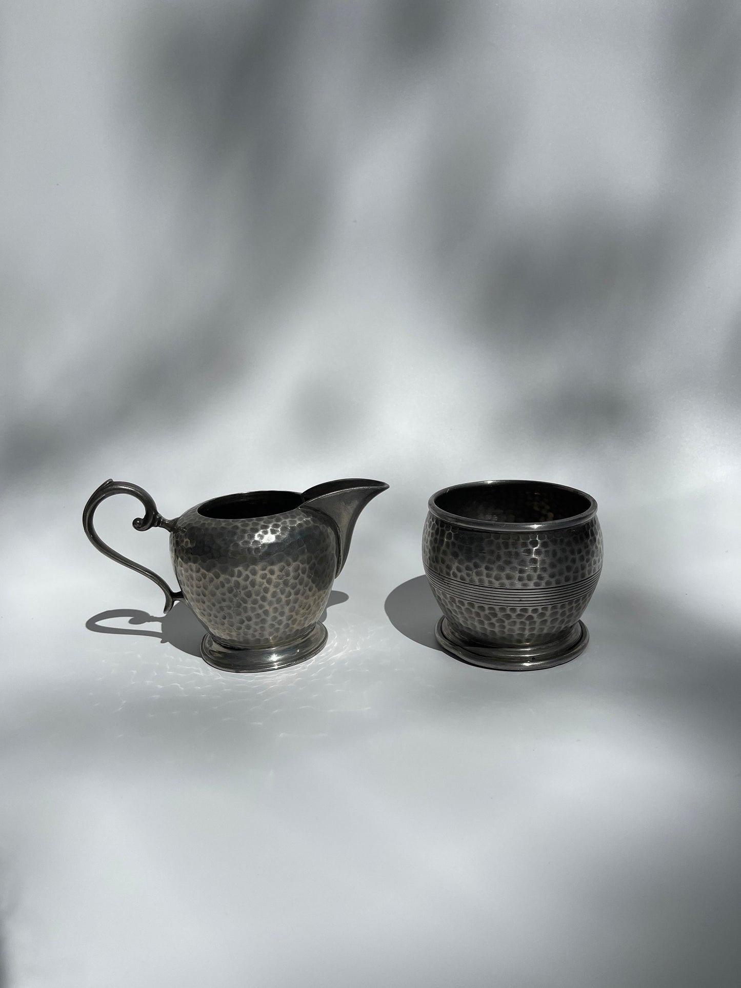 Hammered Pewter Tea / Coffee Set