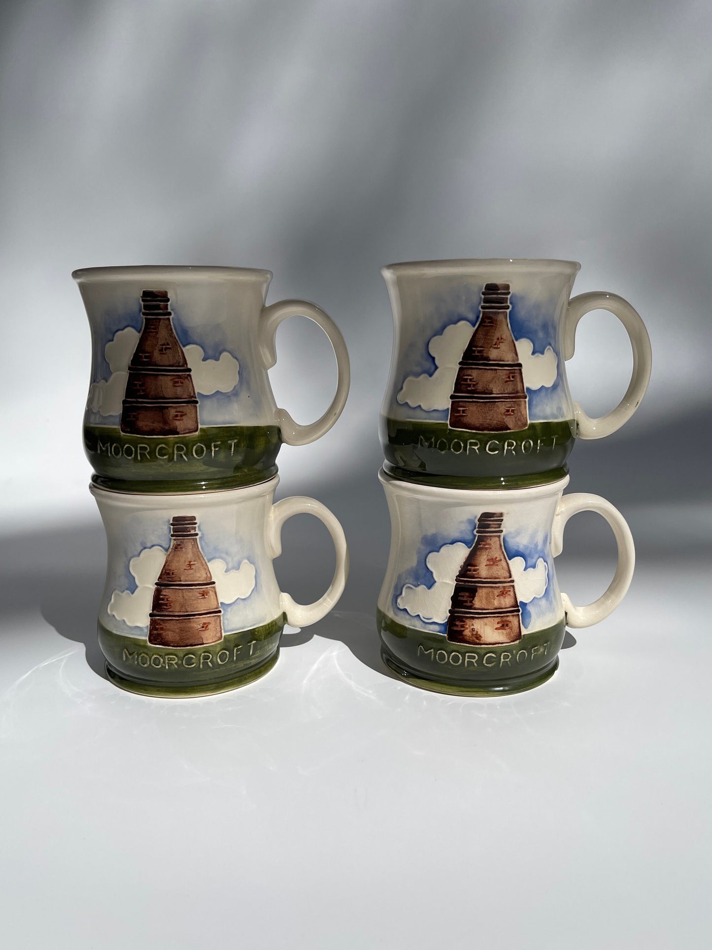 Moorcroft 1986 Bottle Kiln Mugs