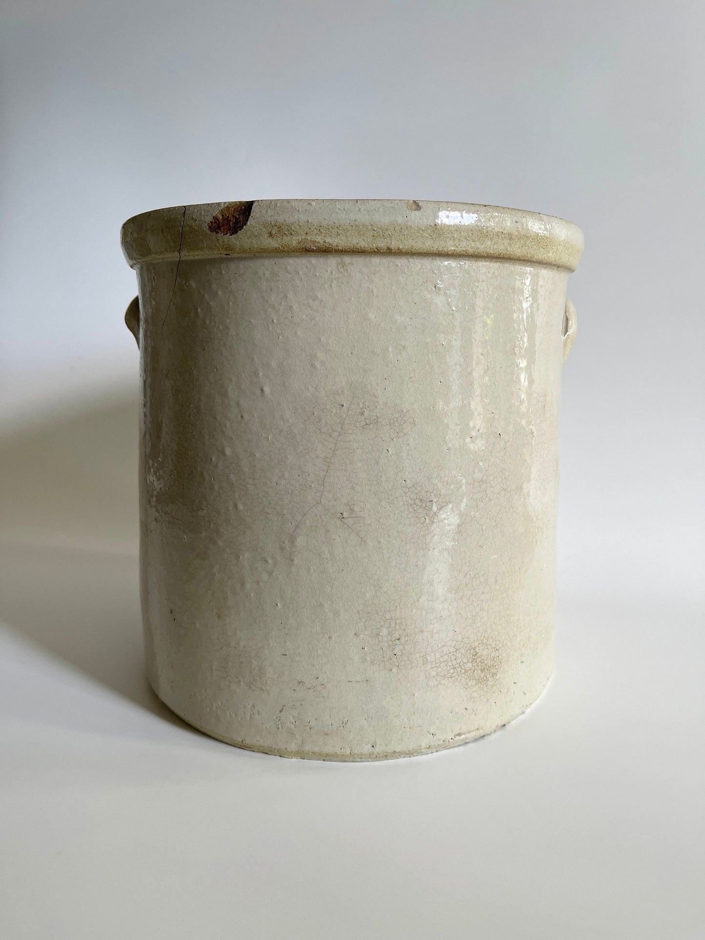 Antique 2 Gal Canadian Stoneware Crock