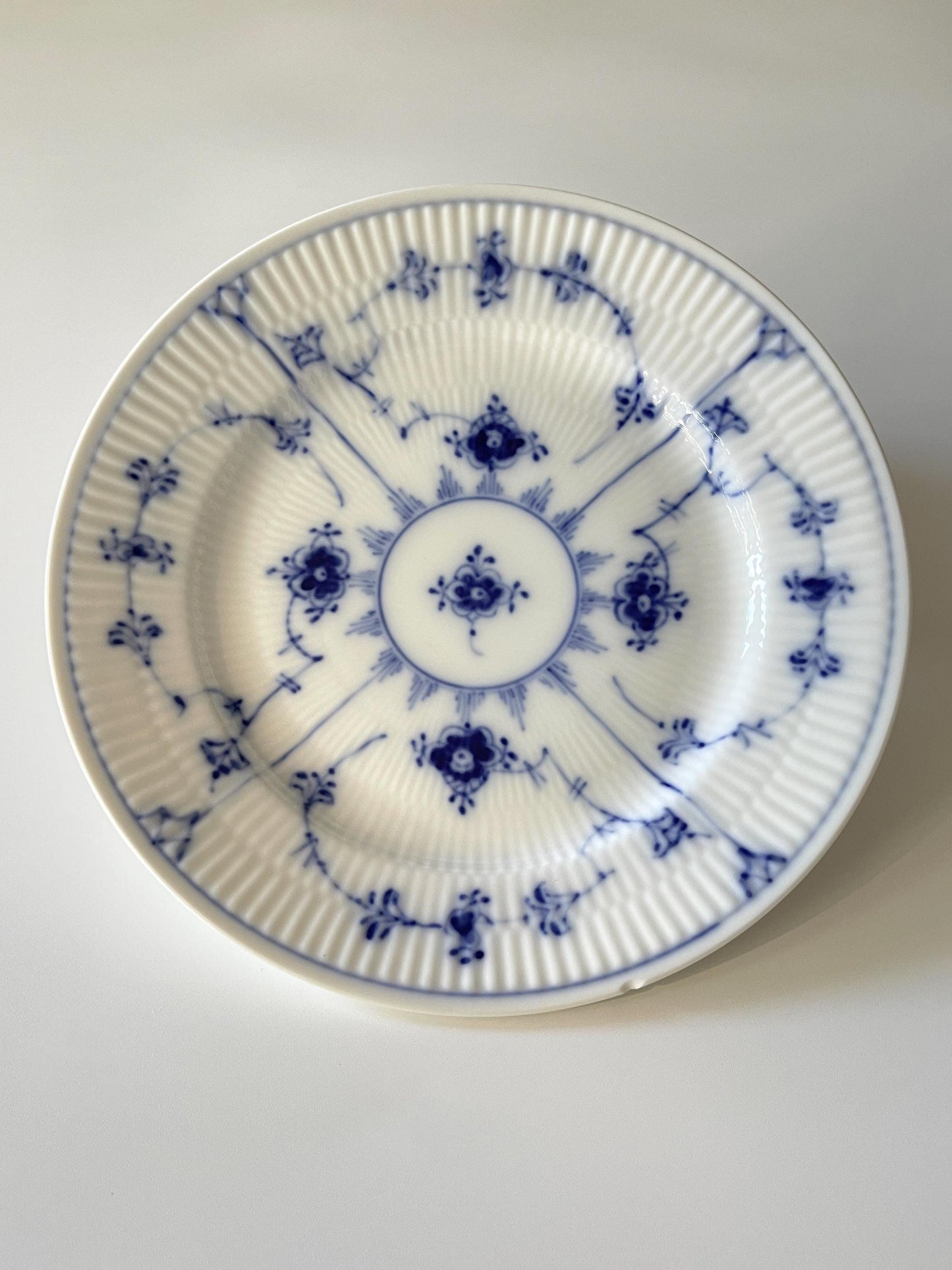Royal Copenhagen Blue Fluted Plain Salad / Dessert Plate